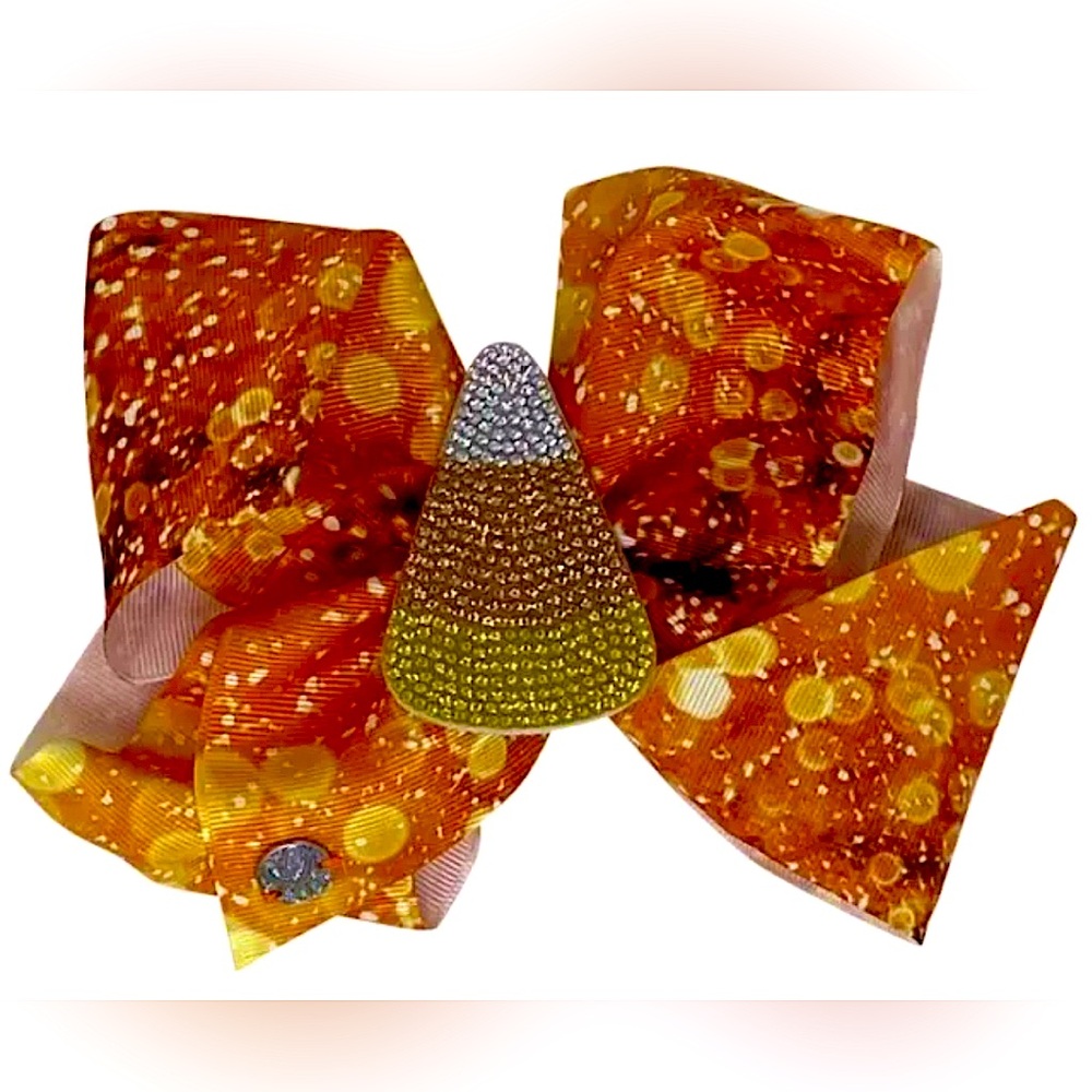Jojo Siwa Halloween Candy Corn Bow